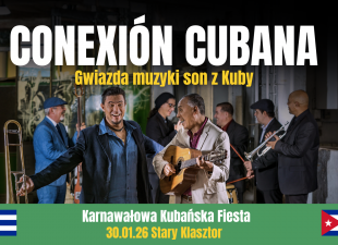 Karnawałowa kubańska fiesta: CONEXIÓN CUBANA – gwiazda muzyki son z Kuby zagra we Wrocławiu! (30.01.26)